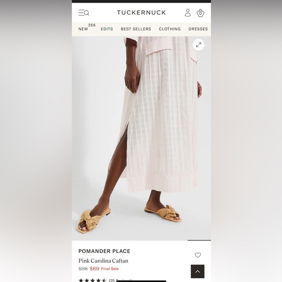 Tuckernuck Pink Carolina Caftan Maxi Dress - Picture 8 of 11